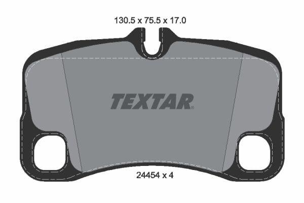 Textar Brake Pads Set Brake Pads Full Set Of 4 Rear 2445403 - image 4