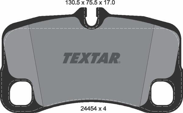 Textar Brake Pads Set Brake Pads Full Set Of 4 Rear 2445403 - image 5