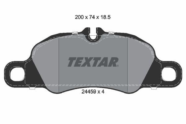 Textar Brake Pads Full Set Of 4 Front 2445901 - image 4
