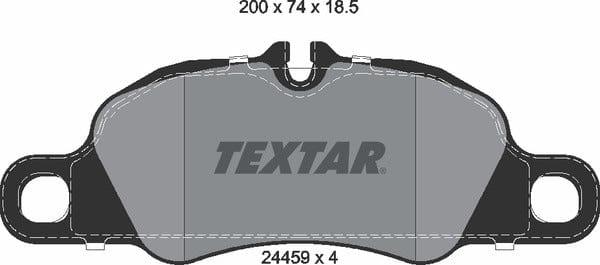 Textar Brake Pads Full Set Of 4 Front 2445901 - image 5
