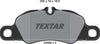 Textar Brake Pads Full Set Of 4 Front 2445901 thumbnail