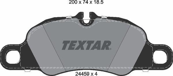Textar Brake Pads Full Set Of 4 Front 2445902 - image 5