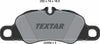 Textar Brake Pads Full Set Of 4 Front 2445902 thumbnail
