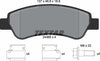 Textar Brake Pads Full Set Of 4 Rear With Bolts Screws With Accessories 2446501 thumbnail