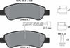 Textar Brake Pads Full Set Of 4 Rear With Brake Caliper Screws With Accessories 2446503 thumbnail