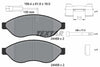 Textar Brake Pads Full Set Of 4 Front With Brake Caliper Screws With Accessories 2446902 - OEM Quality Replacement thumbnail