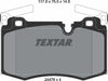 Textar Brake Pads Full Set Of 4 Front 2447801 thumbnail