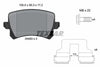 Textar Brake Pads Full Set Of 4 Rear With Brake Caliper Screws With Accessories 2448301 thumbnail