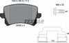Textar Brake Pads Full Set Of 4 Rear With Brake Caliper Screws With Accessories 2448302 thumbnail