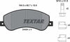 Textar Brake Pads Full Set Of 4 Front With Brake Caliper Screws With Accessories 2448404 thumbnail