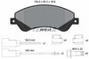 Textar Brake Pads Full Set Of 4 Front With Brake Caliper Screws With Accessories 2448501 thumbnail