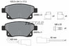 Textar Brake Pads Full Set Of 4 Rear With Brake Caliper Screws With Accessories 2448601 thumbnail