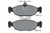Textar Brake Pads Set Brake Pads Full Set Of 4 Rear 2448701 thumbnail