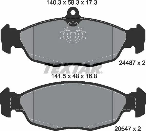 Textar Brake Pads Set Brake Pads Full Set Of 4 Rear 2448701 - image 5
