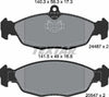 Textar Brake Pads Set Brake Pads Full Set Of 4 Rear 2448701 thumbnail
