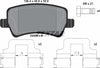 Textar Brake Pads Full Set Of 4 Rear With Brake Caliper Screws With Accessories 2449602 thumbnail
