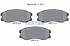 Textar Brake Pads Full Set Of 4 Front 2451001 thumbnail