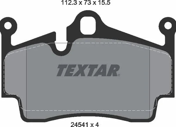 Textar Brake Pads Set Brake Pads Full Set Of 4 Rear 2454101 - image 5