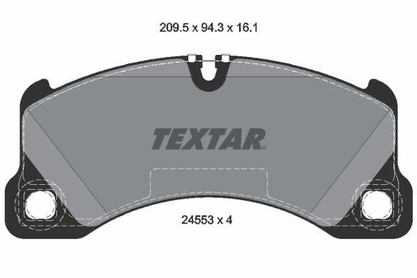 Textar Brake Pads Full Set Of 4 Front 2455301 - image 4