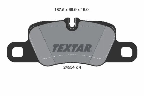 Textar Brake Pads Set Brake Pads Full Set Of 4 Rear 2455402 - image 4