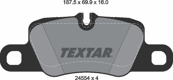 Textar Brake Pads Set Brake Pads Full Set Of 4 Rear 2455402 - image 5