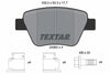 Textar Brake Pads Full Set Of 4 Rear With Brake Caliper Screws With Accessories 2456301 - OEM Quality Replacement thumbnail