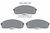 Textar Brake Pads Full Set Of 4 Front 2456501 thumbnail