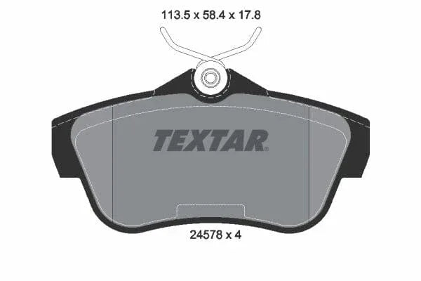 Textar Brake Pads Set Brake Pads Full Set Of 4 Rear 2457803 - image 4