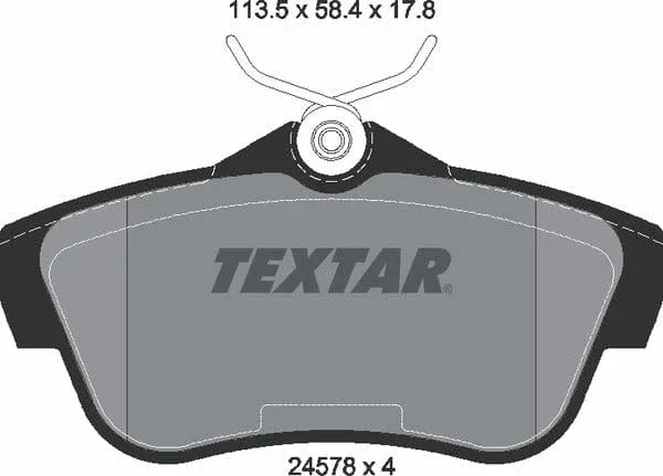 Textar Brake Pads Set Brake Pads Full Set Of 4 Rear 2457803 - image 5