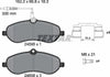 Textar Brake Pads Full Set Of 4 Front With Brake Caliper Screws With Accessories 2459501 thumbnail