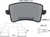 Textar Brake Pads Full Set Of 4 Rear With Brake Caliper Screws With Accessories 2460601 thumbnail