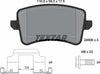 Textar Brake Pads Full Set Of 4 Rear With Brake Caliper Screws With Accessories 2460602 thumbnail