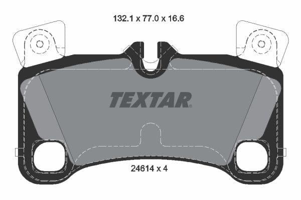 Textar Brake Pads Full Set Of 4 Rear With Counterweights 2461401 - image 4