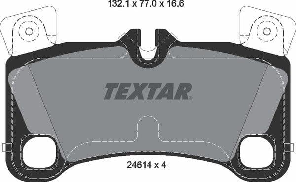 Textar Brake Pads Full Set Of 4 Rear With Counterweights 2461401 - image 5