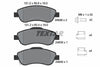 Textar Brake Pads Full Set Of 4 Front With Brake Caliper Screws With Accessories 2463801 - OEM Quality Replacement thumbnail