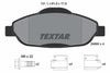 Textar Brake Pads Full Set Of 4 Front With Brake Caliper Screws With Accessories 2466001 thumbnail