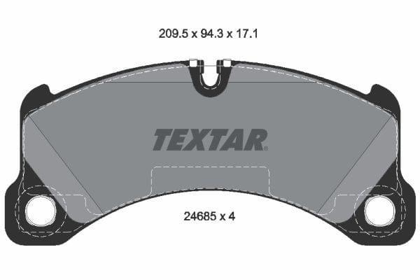 Textar Brake Pads Full Set Of 4 Front 2468501 - image 4