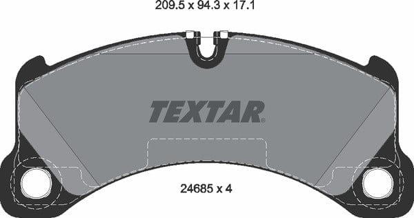 Textar Brake Pads Full Set Of 4 Front 2468501 - image 5