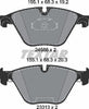Textar Brake Pads Full Set Of 4 Front 2468801 thumbnail
