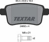 Textar Brake Pads Full Set Of 4 Rear With Brake Caliper Screws 2469204 thumbnail