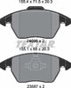Textar Brake Pads Full Set Of 4 Front 2469601 thumbnail