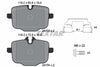 Textar Brake Pads Full Set Of 4 Rear With Brake Caliper Screws With Accessories 2470301 - OEM Quality Replacement thumbnail