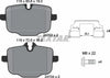 Textar Brake Pads Full Set Of 4 Rear With Brake Caliper Screws With Accessories 2470301 - OEM Quality Replacement thumbnail