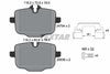 Textar Brake Pads Full Set Of 4 Rear With Brake Caliper Screws With Accessories 2470401 thumbnail