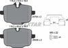 Textar Brake Pads Full Set Of 4 Rear With Brake Caliper Screws With Accessories 2470401 thumbnail