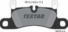 Textar Brake Pads Full Set Of 4 Rear With Counterweights 2472102 thumbnail