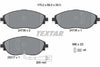 Textar Brake Pads Full Set Of 4 Front 2473803 thumbnail