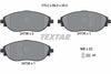 Textar Brake Pads Full Set Of 4 Front With Brake Caliper Screws 2473806 thumbnail