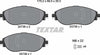 Textar Brake Pads Full Set Of 4 Front With Brake Caliper Screws 2473806 thumbnail