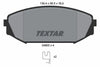 Textar Brake Pads Full Set Of 4 Front 2480501 thumbnail